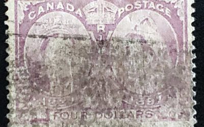 Canada #64 Fine Used 1897 $4 Jubilee