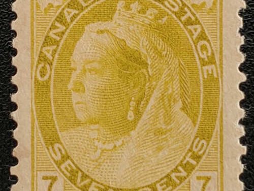 Canada #81 VF Mint 1902 7c QV Numeral