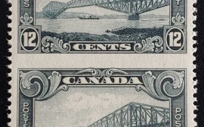 Canada #156c VF Mint one NH 1929 12c Perf by Imperf Pair