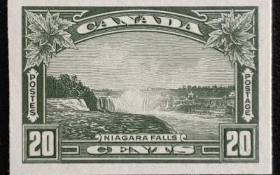 Canada 225P VF 1935 20c Niagara Falls Plate Proof