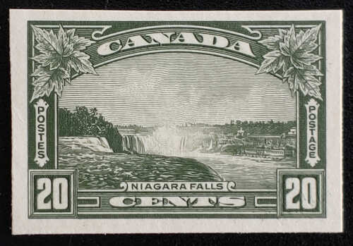Canada 225P VF 1935 20c Niagara Falls Plate Proof
