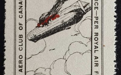 Aero Club of Cda #CLP2g VF Mint 1918 25c Burning Zep