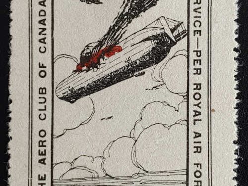 Aero Club of Cda #CLP2g VF Mint 1918 25c Burning Zep