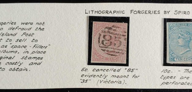 B.C. #3F, 4F Used Spiro Bros Forgery duo, ex Wellburn
