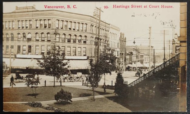 Timms’ Vancouver, B.C. unmailed Hastings Street Postcard