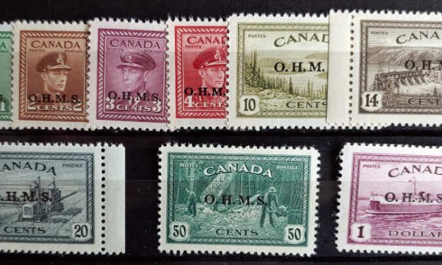 Canada #O1-O0 Fine+ Mint 1949/50 Official Set incl VF and NH (9)