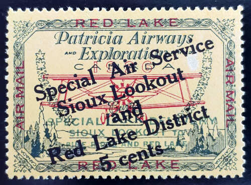 Patricia Airways #CL15 VF Mint LH 1926 5c Ascending Ovpt