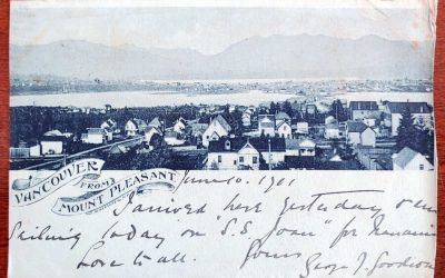 Vancouver, B.C. 10 Jun 1901 2c Mount Pleasant Postcard to U.K., foxing