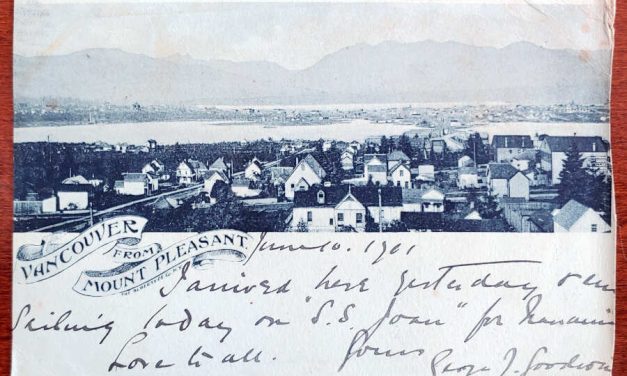 Vancouver, B.C. 10 Jun 1901 2c Mount Pleasant Postcard to U.K., foxing