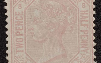 G.B. #67 Fine Mint 1876/80 2.5d Claret Plate 8