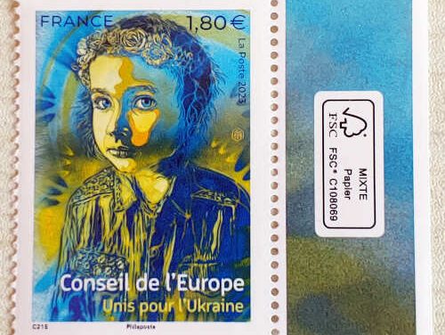 France VFNH 2023 Council of Europe Ukraine Support Stamp*