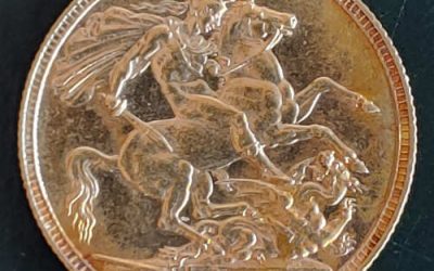 Australia AU 1893S Queen Victoria Gold Sovereign, 2355oz AGW