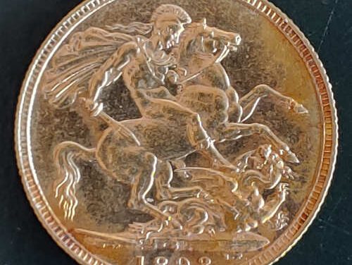 Australia AU 1893S Queen Victoria Gold Sovereign, 2355oz AGW
