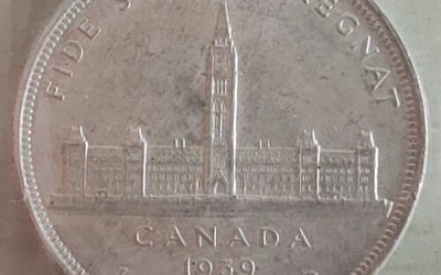 Canada ICCS MS65 1939 George VI Royal Visit Silver Dollar