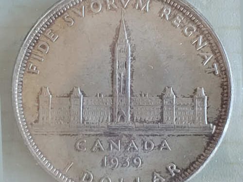 Canada ICCS MS65 1939 George VI Royal Visit Silver Dollar