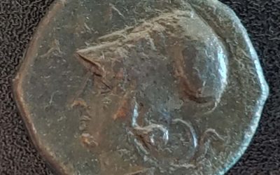 Greek Sicily, Syracuse 405-367 BC 3.79g AE Hemilitron w/ Athena etc