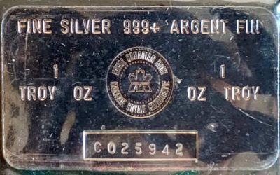 R.C.M. ounce Fine Silver Bar #C025942