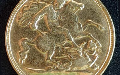 G.B. VF 1903 Edward VII Gold Half Sovereign .1178oz AGW