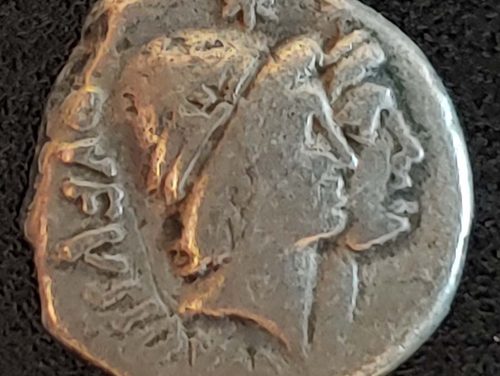 Mn Cordius Rufus 46 BC 3.4gm 15mm Roman Silver Denarius