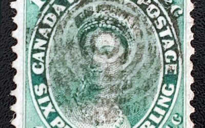 Canada #18 VF Used 1859 12.5c QV shade
