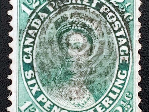 Canada #18 VF Used 1859 12.5c QV shade