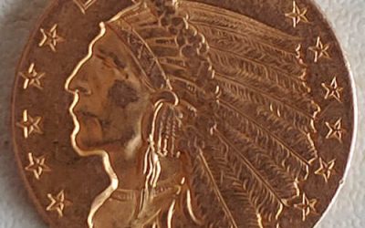 U.S.A. XF 1911 Indian Head Gold Quarter Eagle .12094oz AGW