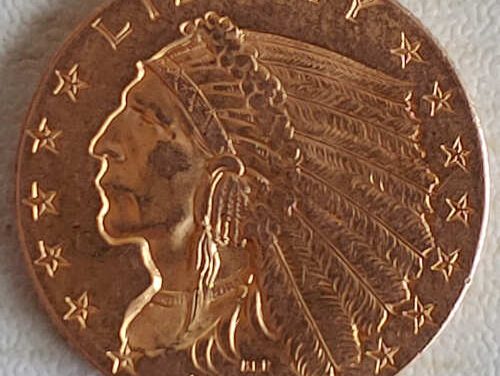 U.S.A. XF 1911 Indian Head Gold Quarter Eagle .12094oz AGW