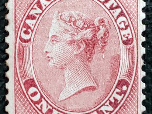 Canada #14 Fine Unused 1859 1c Queen Victoria shade