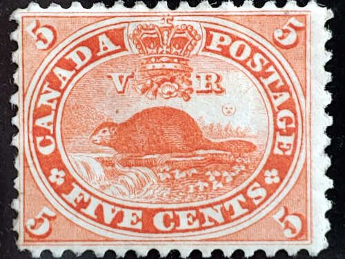 Canada #15 Fine Mint HR 11859 5c Beaver