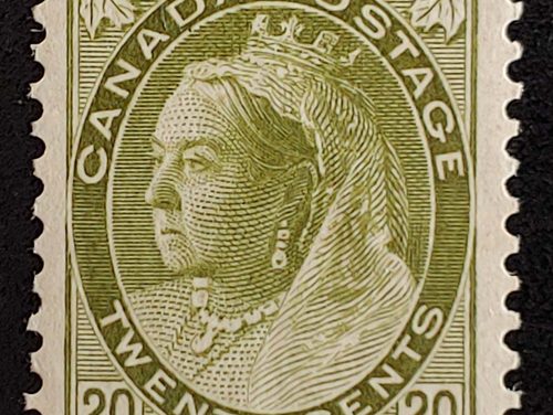 Canada #84 F/VF Mint 1900 20c QV Numeral