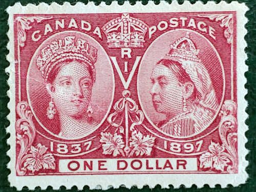 Canada #61 Fine Mint 1897 $1 Jubilee