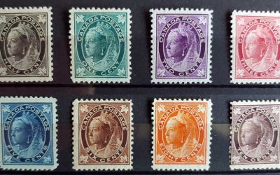 Canada #66-73 Fine+ Mint 1897/98 QV Leaf Set (8)