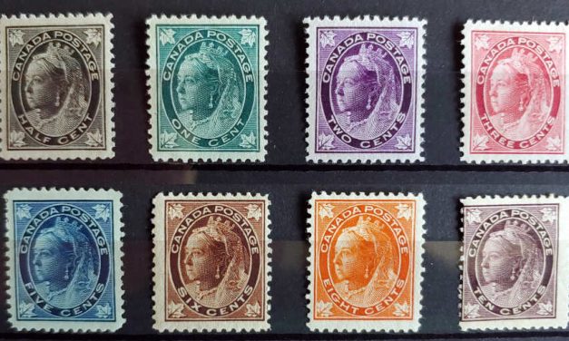 Canada #66-73 Fine+ Mint 1897/98 QV Leaf Set (8)