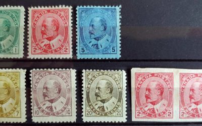 Canada #89-94, 90A Fine+ Mint 1903/08 Edward VII