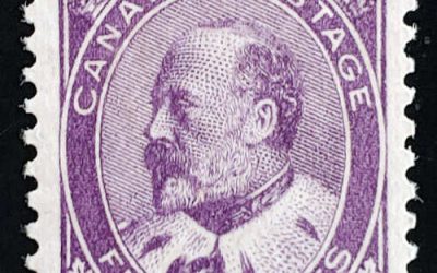 Canada #95 Fine Mint HR 1908 50c Edward VII