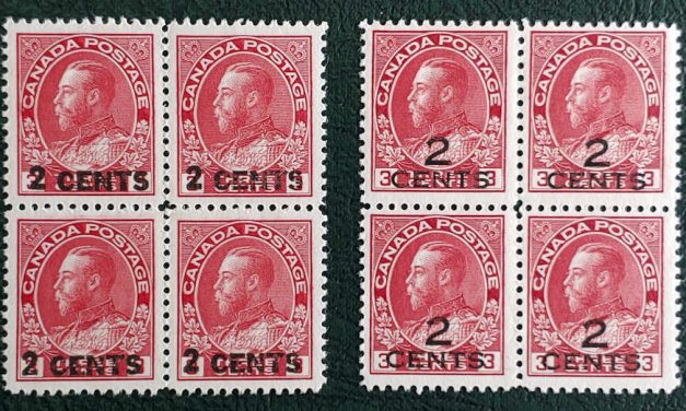 Canada #139 VFNH, #140 Fine Never Hinged Admiral Block duo