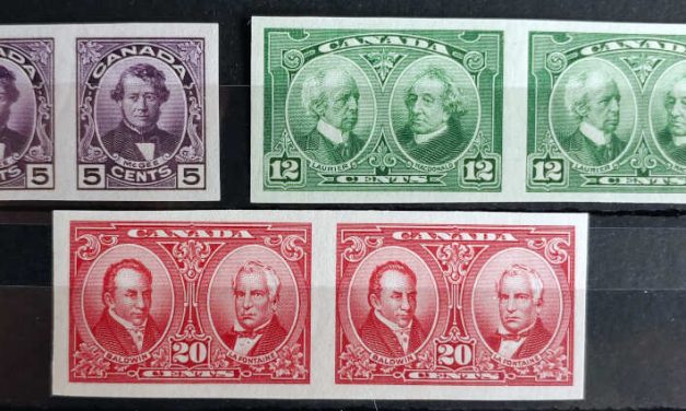 Canada #146a, 147a, 148a VFNH 1927 Imperf Pair Set (6)