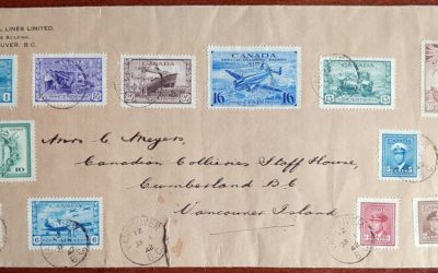 Canada #249-262 1 Jul 1942 Vancouver FDC to Cumberland