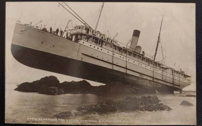S.S. Princess May Unu Wreck Postcard