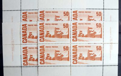 Canada #465Ai VFNH 1967 NF DEX 50c Plate One Matched Set
