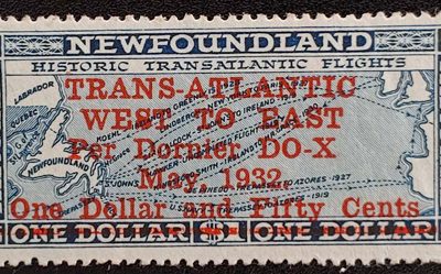 Newfoundland #C12 VFNH 1932 $1.50 DO-X