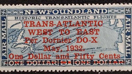 Newfoundland #C12 VFNH 1932 $1.50 DO-X