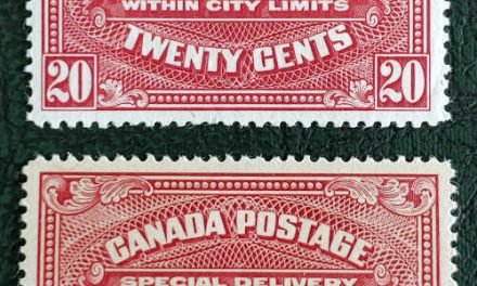 Canada #E2, E2a VF Mint 1922 20c Special Delivery duo
