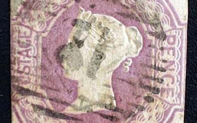 G.B. #7 Fine+ Used 1854 embossed 6d Victoria