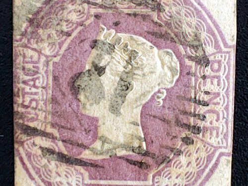 G.B. #7 Fine+ Used 1854 embossed 6d Victoria