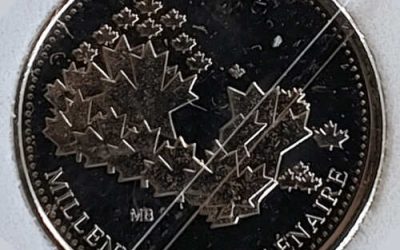 Canada BU 2000 25c Millennium Medallion Mule error