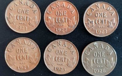 Canada Fine+ 1921-1926 George V key date Cents (6 diff)