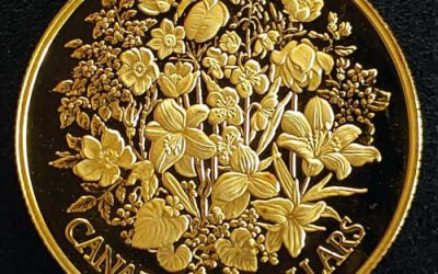 Canada Proof 1977 1/2oz QEII Jubilee Floral $100 Gold