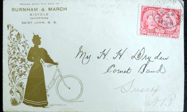 Burnham & March Bicycle Importers #53 1897 3c Ad Cover, ex Wellburn