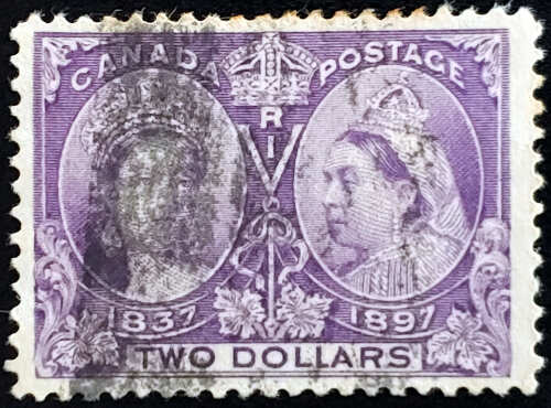 Canada #62 VF Used 1897 $2 Jubilee